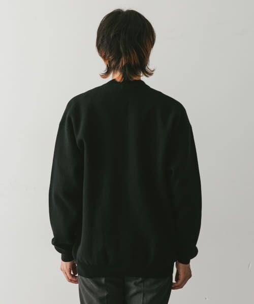R　リピーター割　uniform黒カーディガン ドットジャガードニットカーディガン[DR47-22R106]｜URBAN