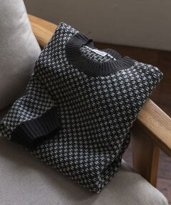 変形バーズアイニットプルオーバー