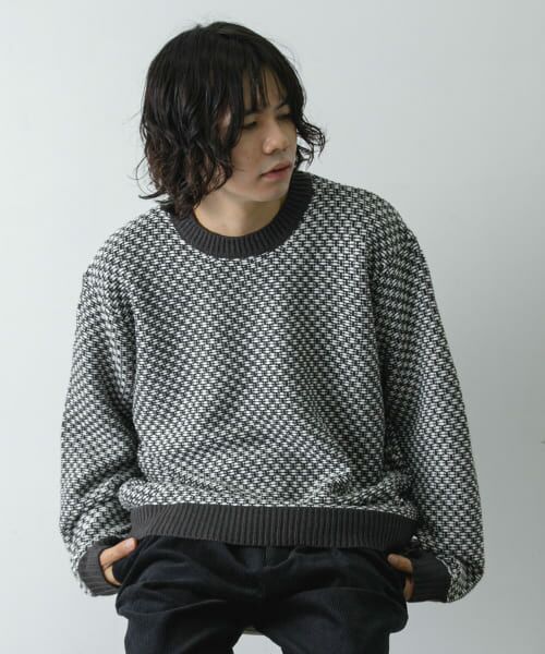 ボーダーシアーニット　アイボリー✖️ブルー シアーボーダーニット | mystic(ミスティック)レディース | PAL