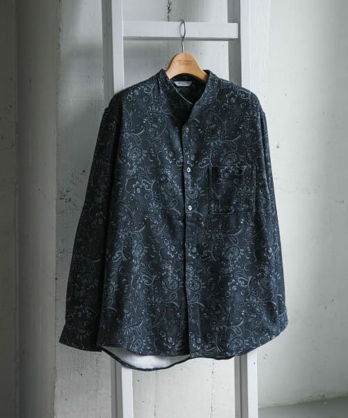 ＊＊URBAN RESEARCH DOORS / アーバンリサーチ ドアーズ シャツ・ブラウス | 『XLサイズ/WEB限定』ヘビーネルバンドカラーシャツ（PAISLEY）