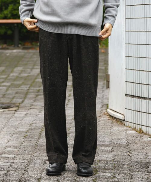セール】 ウールブレンドネップワンタックパンツ （その他パンツ