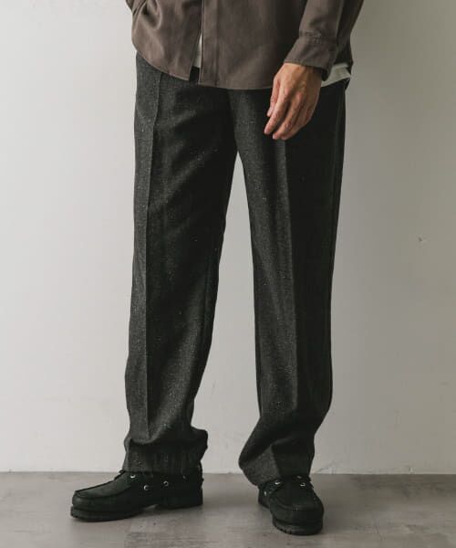 セール】 ウールブレンドネップワンタックパンツ （その他パンツ