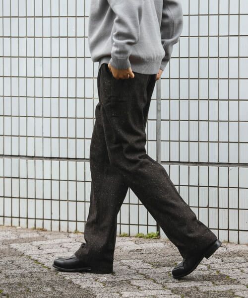 パンツ darich ダーリッチ Darich ステッチレザーパンツ （ブラック