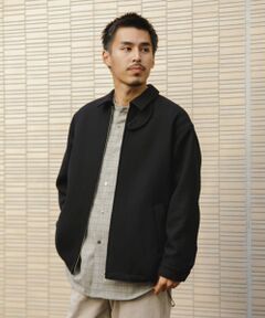 ウールメルトンジップブルゾン
