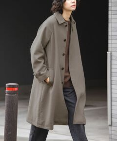 ウールメルトンステンカラーコート