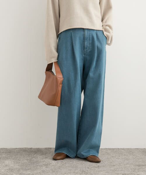 ＊＊URBAN RESEARCH DOORS / アーバンリサーチ ドアーズ デニムパンツ | 裏起毛タックデニムパンツ（INDIGO B）