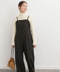 ネップツイードサロペット