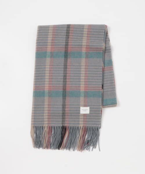 セール】 ウールチェックストール （マフラー・ショール