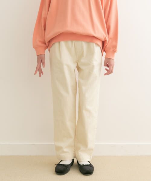 ＊＊URBAN RESEARCH DOORS / アーバンリサーチ ドアーズ パンツ | 『WEB/一部店舗限定』コーデュロイタックパンツ(KIDS)（IVORY）