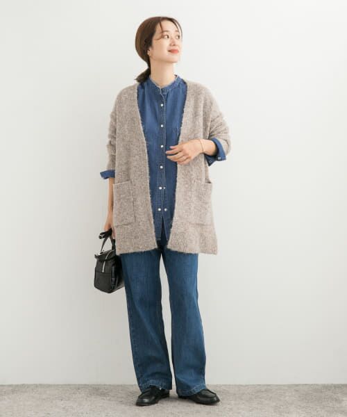 新品未使用　アーバンリサーチドアーズ　バンドカラーデニムシャツ アーバンリサーチ ドアーズ URBAN RESEARCH DOORS デニムバンド