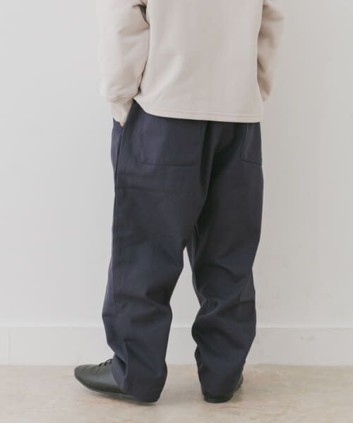 ＊＊URBAN RESEARCH DOORS / アーバンリサーチ ドアーズ パンツ | コットンタックイージーパンツ(KIDS)（NAVY）