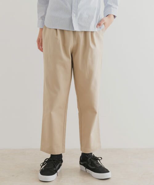 ＊＊URBAN RESEARCH DOORS / アーバンリサーチ ドアーズ パンツ | 『WEB/一部店舗限定』コットンタックイージーパンツ(KIDS)（BEIGE）