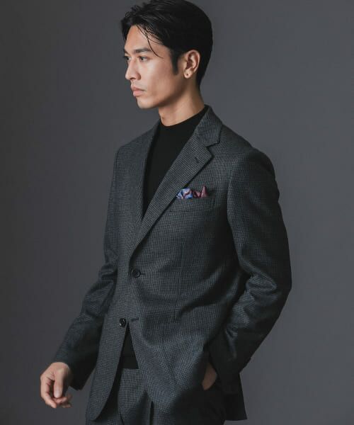 ＊＊URBAN RESEARCH DOORS / アーバンリサーチ ドアーズ テーラードジャケット | LIFE STYLE TAILOR　フラノジャケット（GRAY-CH）