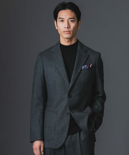 極美品　URBAN COLLECTION テーラードジャケット　本革　ブラック セール】 LIFE STYLE TAILOR フラノジャケット （テーラード