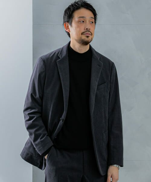 新品・未使用 Libelice コーデュロイジャケットXL ブラック 上 セール】 LIFE STYLE TAILOR コーデュロイコンフォータブル