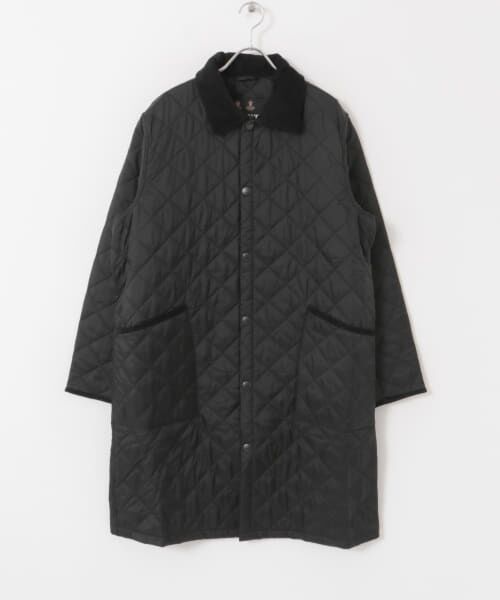 ＊＊URBAN RESEARCH DOORS / アーバンリサーチ ドアーズ その他アウター | Barbour　long quilted jacket（black）