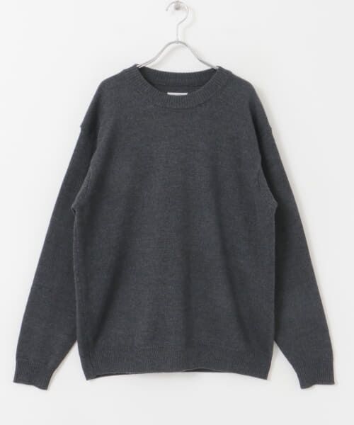 ＊＊URBAN RESEARCH DOORS / アーバンリサーチ ドアーズ ニット・セーター | FORK&SPOON　モックネックニットプルオーバー（CHARCOAL）