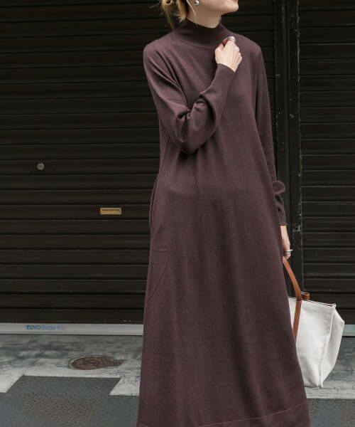 DRESSTERIOR★新品★ハイネックフレアーワンピース DRESSTERIOR☆新品☆ハイネックフレアーワンピース 中古】良品