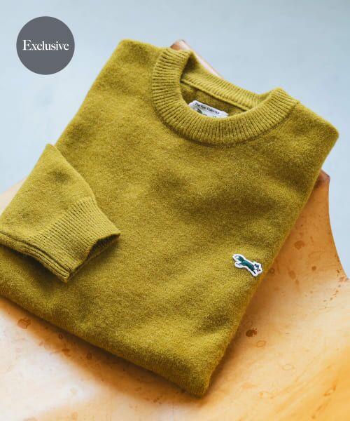 ＊＊URBAN RESEARCH DOORS / アーバンリサーチ ドアーズ ニット・セーター | 『XLサイズWEB限定』『別注』PENNEYS×DOORS　THE FOX クルーネックスフレニット（YELLOW）