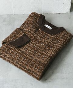 ツイードライク ジャガードニット