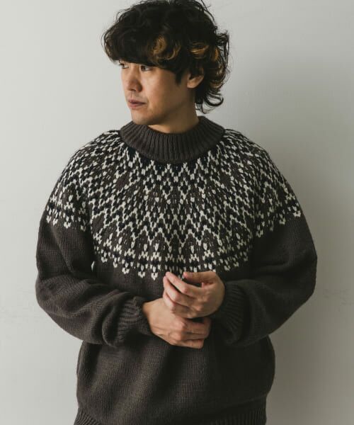 美品 ADEAM 23AW Rothko ロスコ モックネック バイカラーニット enrica | シルクモヘヤボーダーウールニットプルオーバー – H+