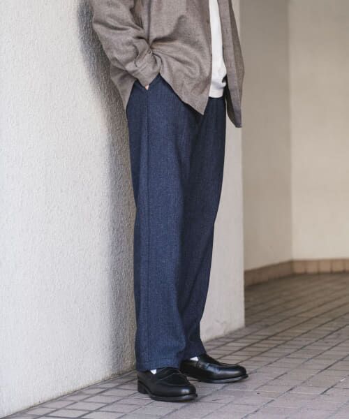 ♡新品タグ付♡ アパルトモン　ウールフレアパンツ　24SS 高身長 スカーフベルト付タックワイドパンツ（トールサイズ
