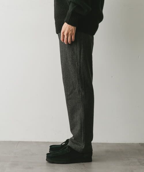 セール】 ウールブレンドヘリンボーンタックパンツ （その他