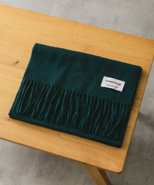 ＊＊URBAN RESEARCH DOORS / アーバンリサーチ ドアーズ マフラー・ショール・スヌード・ストール | カシミヤブレンド マフラー（GREEN）