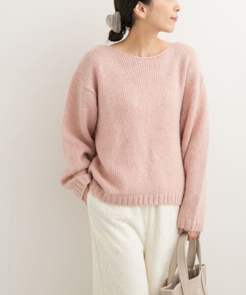 ＊＊URBAN RESEARCH DOORS / アーバンリサーチ ドアーズ ニット・セーター | SPETTACOLO ラメニット（PINK）