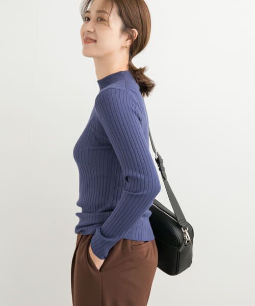 ゆり セール】 ハイネックリブニット （ニット・セーター