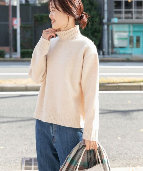 URBAN RESEARCH - 【URBAN RESEARCH】アーバンリサーチ セーター タートルネックニット ニット 長袖 F アルパカ混 茶系 URBAN RESEARCH】アーバンリサーチ セーター タートルネック