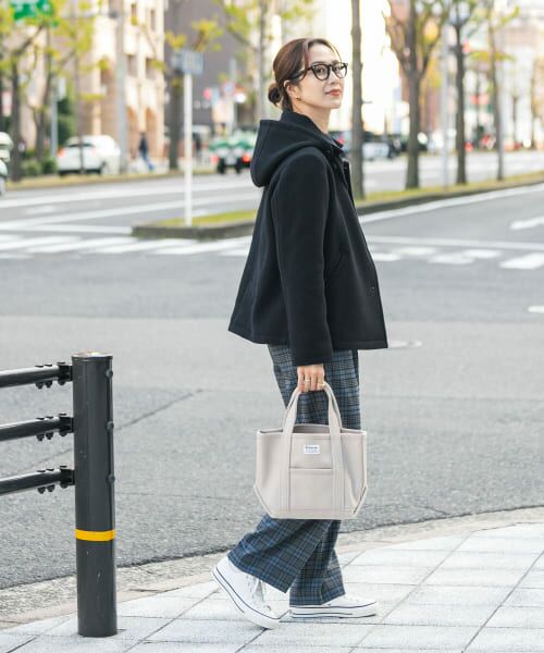 アーバンリサーチ ショールカラー 2way ショートコート M グレー 美品 URBAN RESEARCH DOORS（アーバンリサーチドアーズ）の「ショール