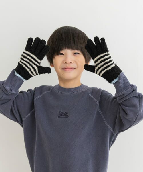 ＊＊URBAN RESEARCH DOORS / アーバンリサーチ ドアーズ その他 | マシュマロボーダー手袋(KIDS)（BLACK）