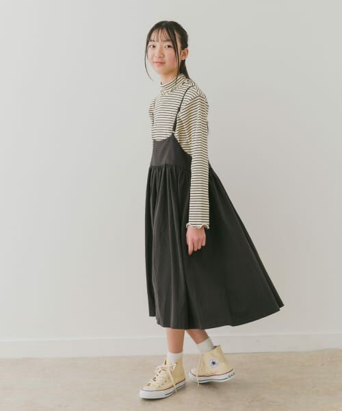 ＊＊URBAN RESEARCH DOORS / アーバンリサーチ ドアーズ ワンピース | 『WEB/一部店舗限定サイズ』キャミソールジャンパースカート(KIDS)（BLACK）