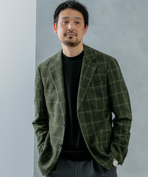 ＊＊URBAN RESEARCH DOORS / アーバンリサーチ ドアーズ その他アウター | LIFE STYLE TAILOR　NOVALANツィードジャケット（GREEN）