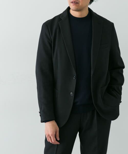 ＊＊URBAN RESEARCH DOORS / アーバンリサーチ ドアーズ その他アウター | LIFE STYLE TAILOR　ブラッシュドウールライクストレッチジャケット（NAVY）