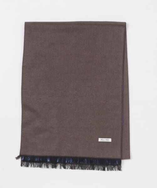 ＊＊URBAN RESEARCH DOORS / アーバンリサーチ ドアーズ マフラー・ショール・スヌード・ストール | LIFE STYLE TAILOR　シルクリバーシブルマフラー（BRN-BLU）