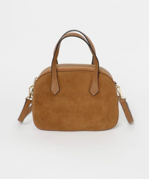 g@r MARCO BIANCHINI　スウェードレザーラウンドバッグ セール】 MARCO BIANCHINI スウェードレザーラウンドバッグ