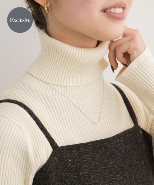 ＊＊URBAN RESEARCH DOORS / アーバンリサーチ ドアーズ ネックレス・ペンダント・チョーカー | 『別注』HARIO Lampwork Factory×DOORS　マーキスゴールドネックレス（クリア）