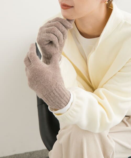 ＊＊URBAN RESEARCH DOORS / アーバンリサーチ ドアーズ 手袋 | TWEED MILL　2PLY Ladies Gloves（MUSH ROOM）