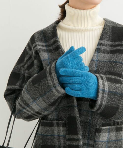 ＊＊URBAN RESEARCH DOORS / アーバンリサーチ ドアーズ 手袋 | TWEED MILL　2PLY Ladies Gloves（TEAL BLUE）