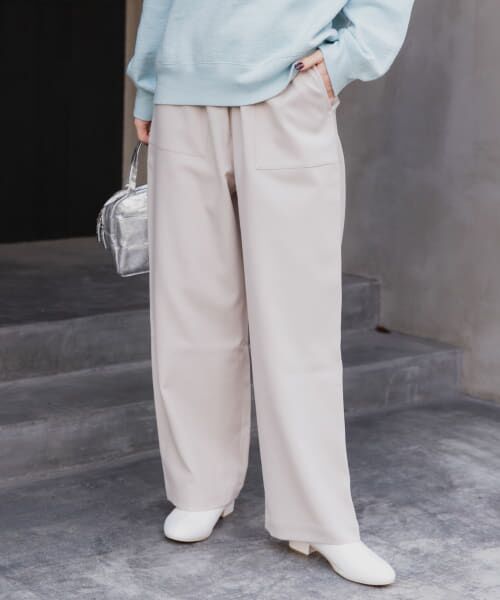＊＊URBAN RESEARCH DOORS / アーバンリサーチ ドアーズ その他パンツ | FORK&SPOON　ベイカーポケットイージーパンツ（LIGHTBEIGE）