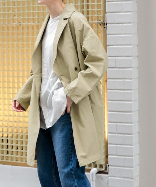 FORK&SPOON　オーバーライトミドルコート　トレンチコート URBAN RESEARCH DOORS｜FORK&SPOON オーバーライトミドルコート