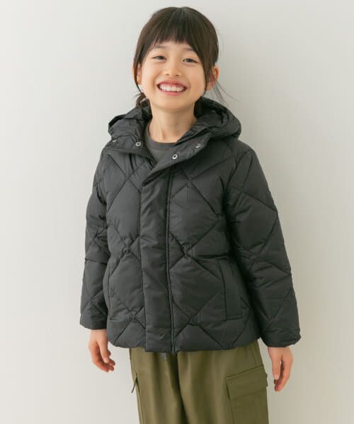 ＊＊URBAN RESEARCH DOORS / アーバンリサーチ ドアーズ アウター | TAION　PACKABLE HOOD DOWN JACKET(KIDS)（BLACK）