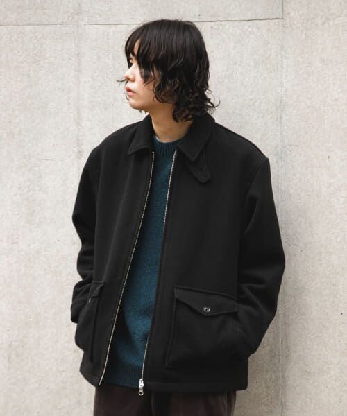 セール】 ウールブレンドハリントンジャケット （その他アウター