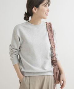 『毛玉防止』裏毛クルーネックプルオーバー