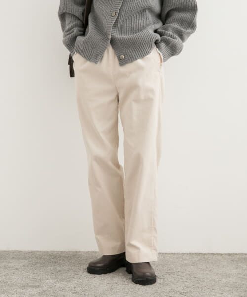 ＊＊URBAN RESEARCH DOORS / アーバンリサーチ ドアーズ その他パンツ | 『UR TECH』コーデュロイイージーパンツ（IVORY）