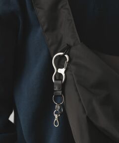 コンビレザーカラビナキーリング