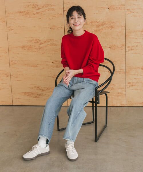 セール】 2タックギャザーデニムパンツ （デニムパンツ