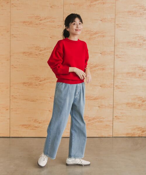 新品　デニム 2タックパンツ ライト デニム 2タックパンツ _ ライト
